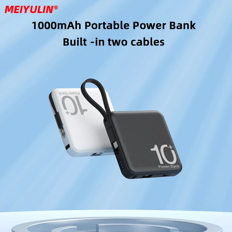 Mini cargador portátil de 10000mAh, batería externa recargable con Cable para iPhone 14, 13, 12, Samsung y Xiaomi| | - AliExpress