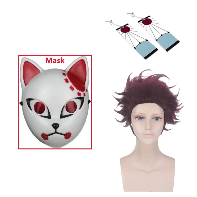 Kamado Tanjirou Cosplay Costume Halloween Anime Cosplay Cartoon Kimetsu No Yaiba Costume For Kids For Adult Gifts cosplay jumpsuit kids cosplay costume