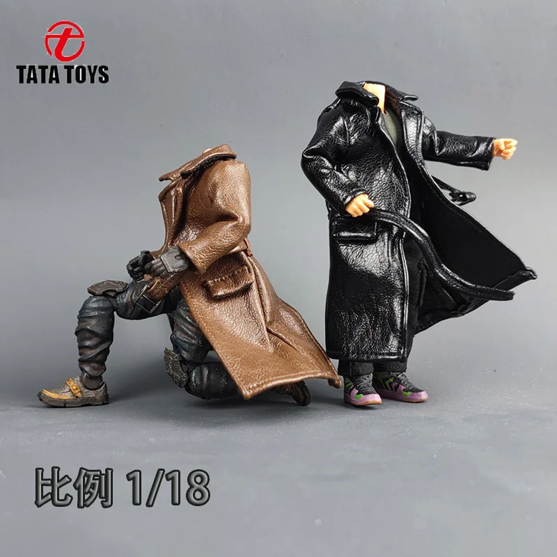 

1/18 Scale male dolls clothes leather coat fit 3.75 inches action figure body model