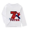 New Spring Autumn MARVEL Spiderman Birthday Boy Long Sleeve T-Shirt 3 4 5 6 7 8 9 Spiderman Customized Name Birthday Kid Clothes 4