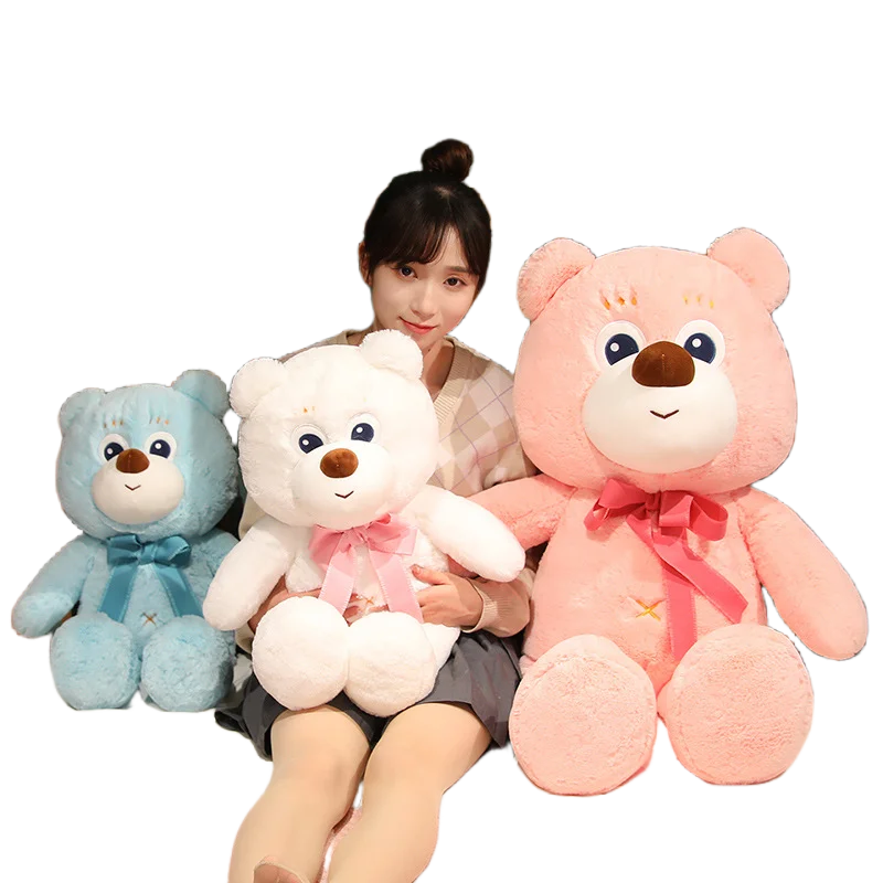 

Kawaii 90cm Silly Big Eyed Teddy Bear Plush Toy High Quality Girl Heart Sleep With Soft Doll Home Decor Girlfriend Birthday Gift