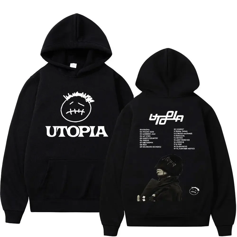 Rapper Cactus Jack Music Album Hoodies Men Women Fashion High Street Sweatshirts Vintage Hip Hop Pullovers Hoodie Oversized Tops