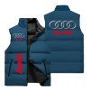 2025 Audi Men's Vest Audi Car Logo 3D Printed Sleeveless Jacket Warm Racing Vest Fashion Oversized Men's Riding Motorcycle Vest 6