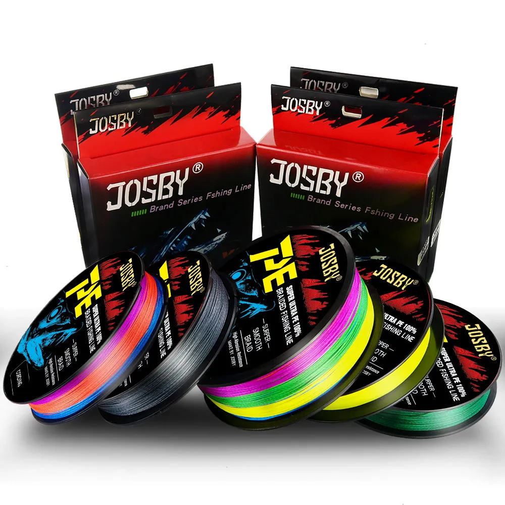 Pe Floating Line Pe Fishing Line Josby 4/8 Strand 300m Japan Super Strong Pe Aliexpress