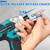 18V Cordless Electric Screwdriver Speed Brushless Impact Wrench Rechargable Drill Driver LED Light For Makita Battery 3