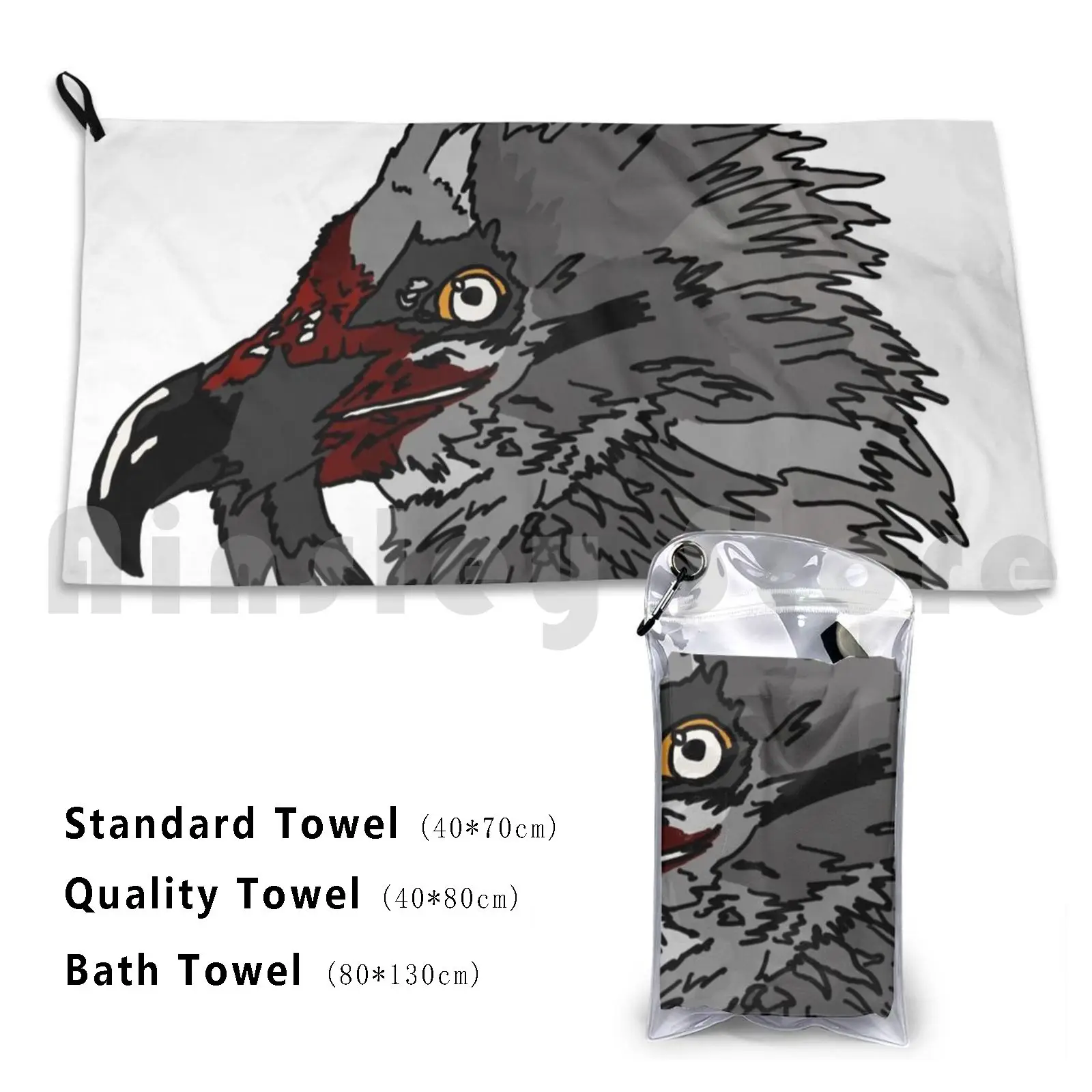 Towel Clean Up Crew Hat Vulture Bearded Vulture Blood Bird Prey Hunter Wild Hunt Game Africa