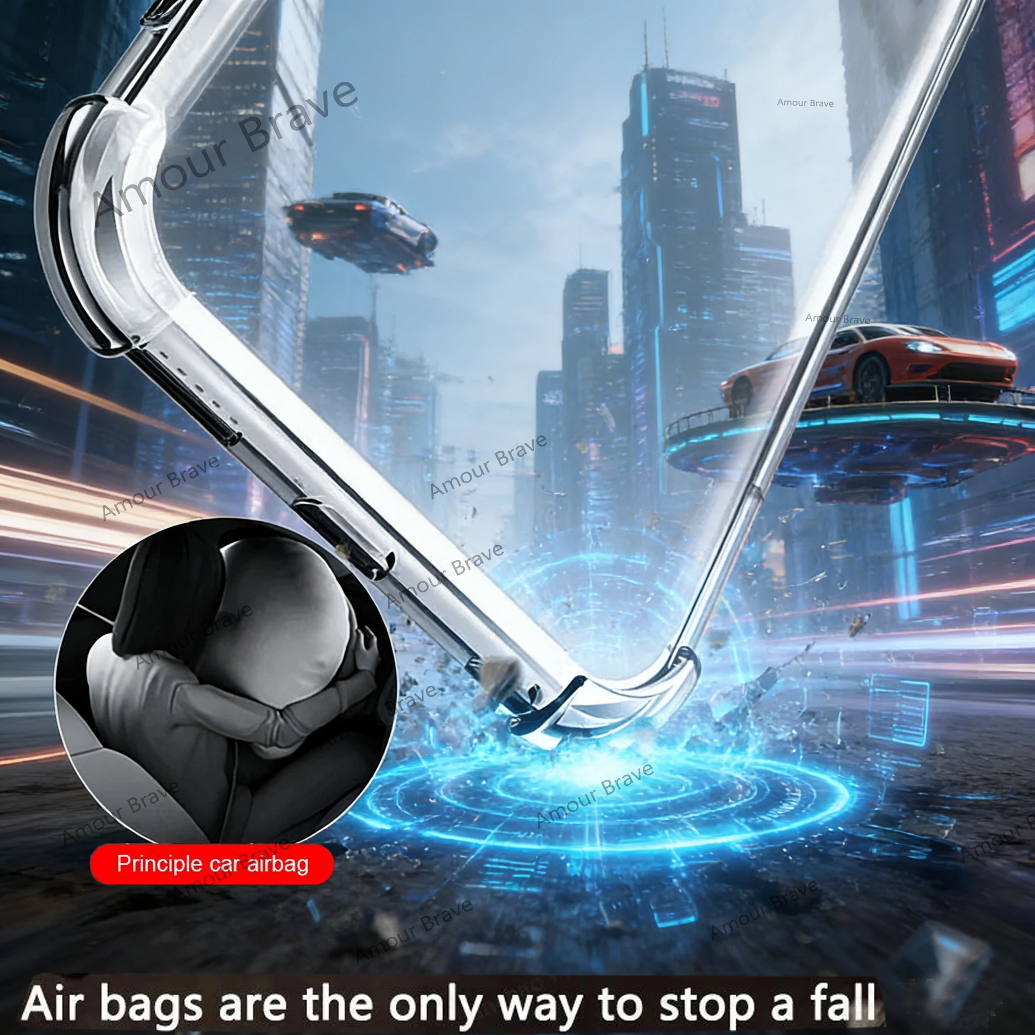 Transparent Shockproof Case - Enhanced Protection