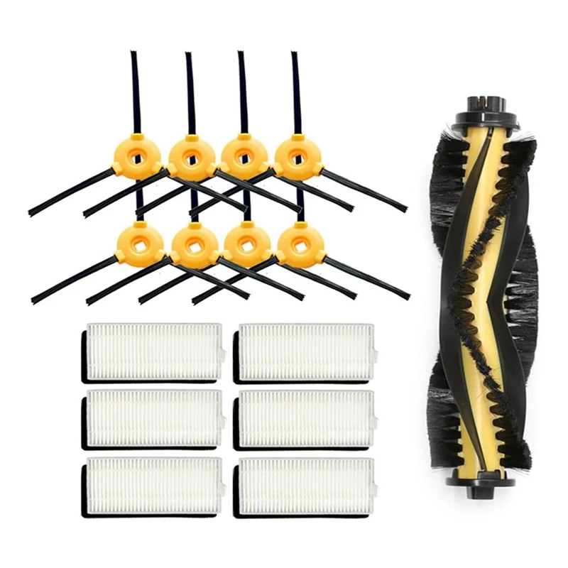 

Запчасти для пылесоса Ecovacs Debot N79 N79S K600, фильтр НЕРА с основным роликом и боковой щеткой, сменная крышка