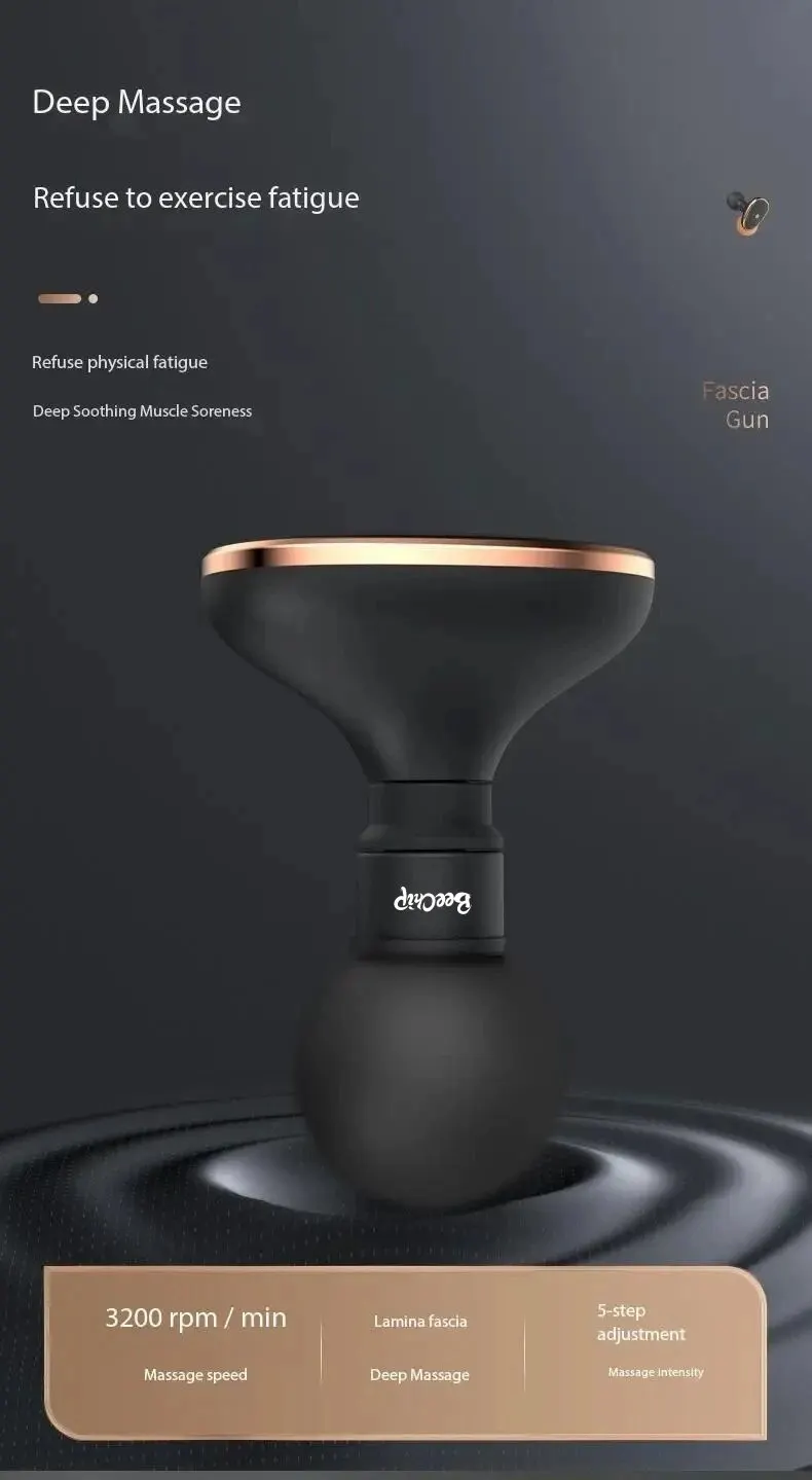 Se439d46bfcda4e6cb1d3cc8206f2c22fd Mini Vibrating Fascia Gun Portable Silent Muscle Massager Motorized High Frequency Vibration Relaxation Artifacts Mallzona