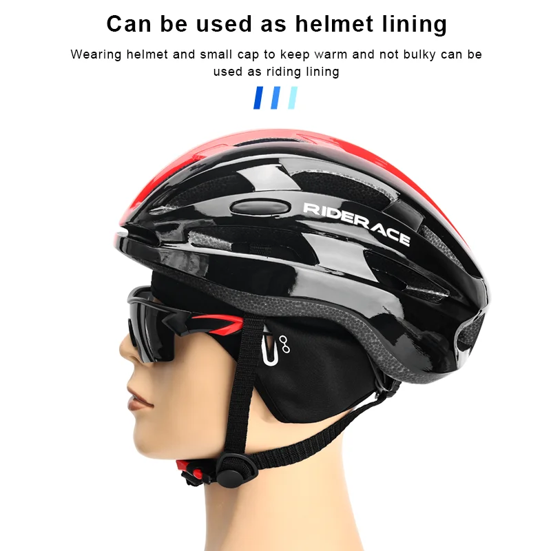 Winter Fleece Cycling Cap Windproof Thermal Skull Cap Helmet Liner Outdoor Sport Hat Running Skiing Motocycle Headwear cycling caps cycling hat cycling hats running hat motorcycle helmet cap riding hat