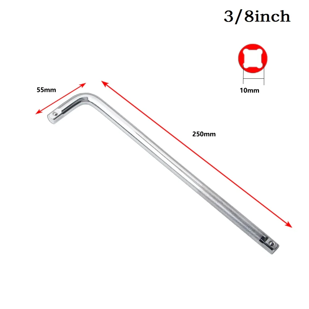 Description Picture 6 of item1pc Extension L-Type Shaped Double End NonSlip Socket Bent Bar 1/2 1/4 3/8 Wrench Bent Bar L-Handle Sockets Wrench Hand Tool