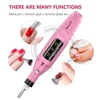 LINMANDA Electric USB Nail Drill Portable Polish File Kit with 36W UV LED Nail Lamp Gel Manicure Dryer Lamp Nail Starter Set 4