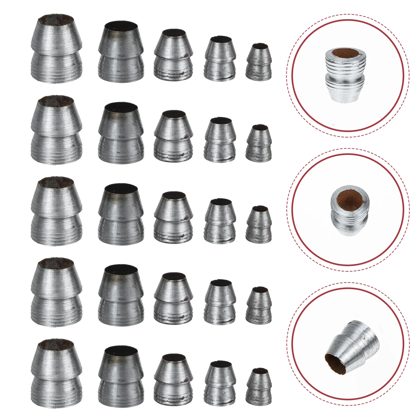 25Pcs Multi-function Iron Wedges Hammer Wedges Axe Handle Install Wedges 6