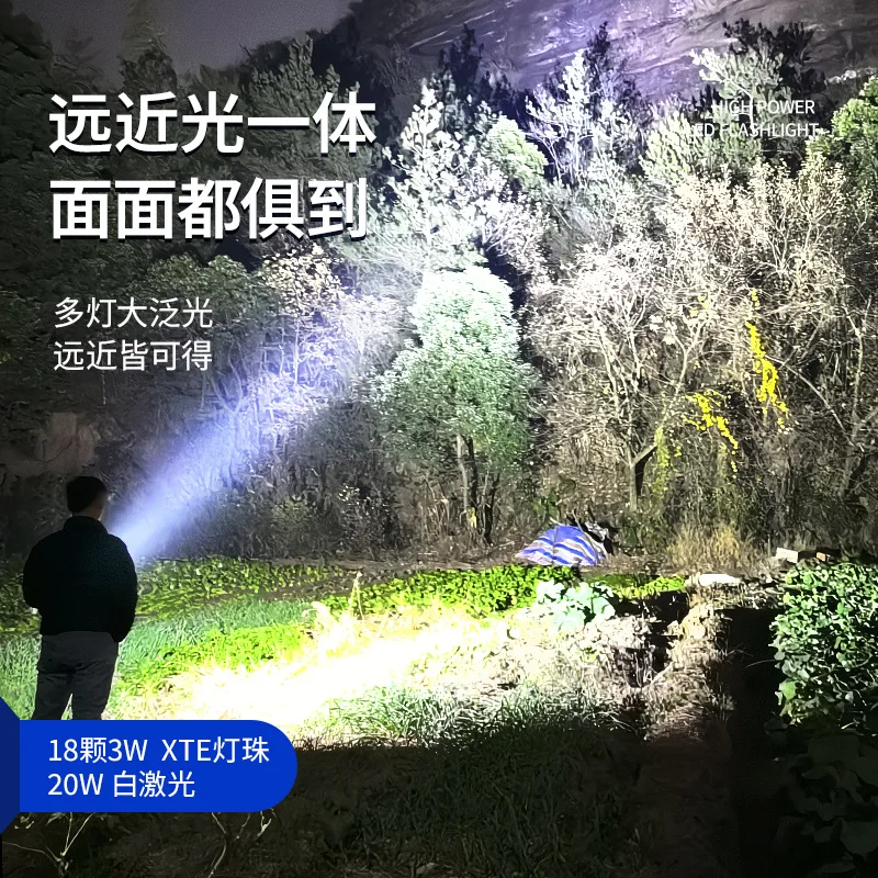 Ultra Power LED Flashlight for Outdoor Exploration and Search