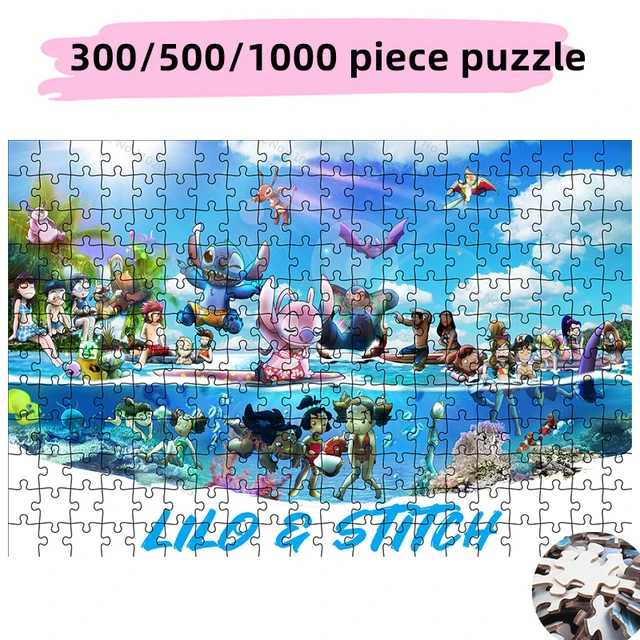 Disney Puzzles Toys Cartoon Lilo & Stitch 1000 Pieces Adults Puzzle For  Adults Children Educational Toys Collection Gifts - AliExpress