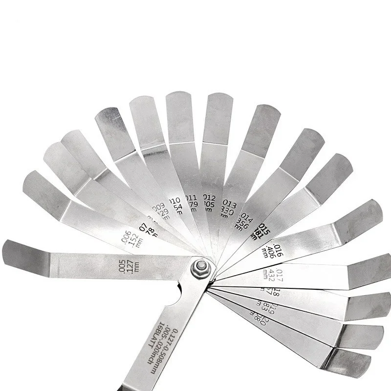 Stainless Steel High Precision Single Edge Valve Gauge-0.127-0.508mm Professional Gap Thickness Measurement Tool feeler gauge