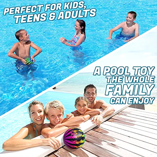 AVIS Watermelon Ball Underwater Pool Toy Water Balloons Pool Ball for Under Water Passing Dribbling Diving and Pool Games 2