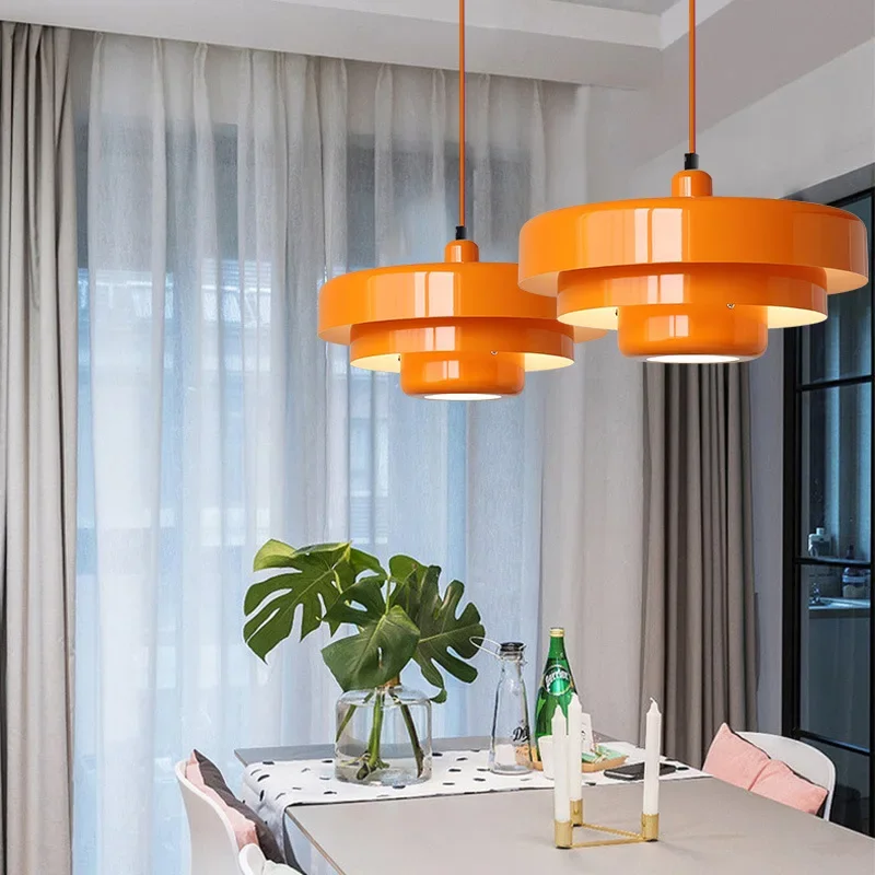 Danish Designer Vintage Led Ceiling Pendant Lamps Restaurant Study Coffee Bauhaus Cake Light Housedecor Suspension Lighting 3