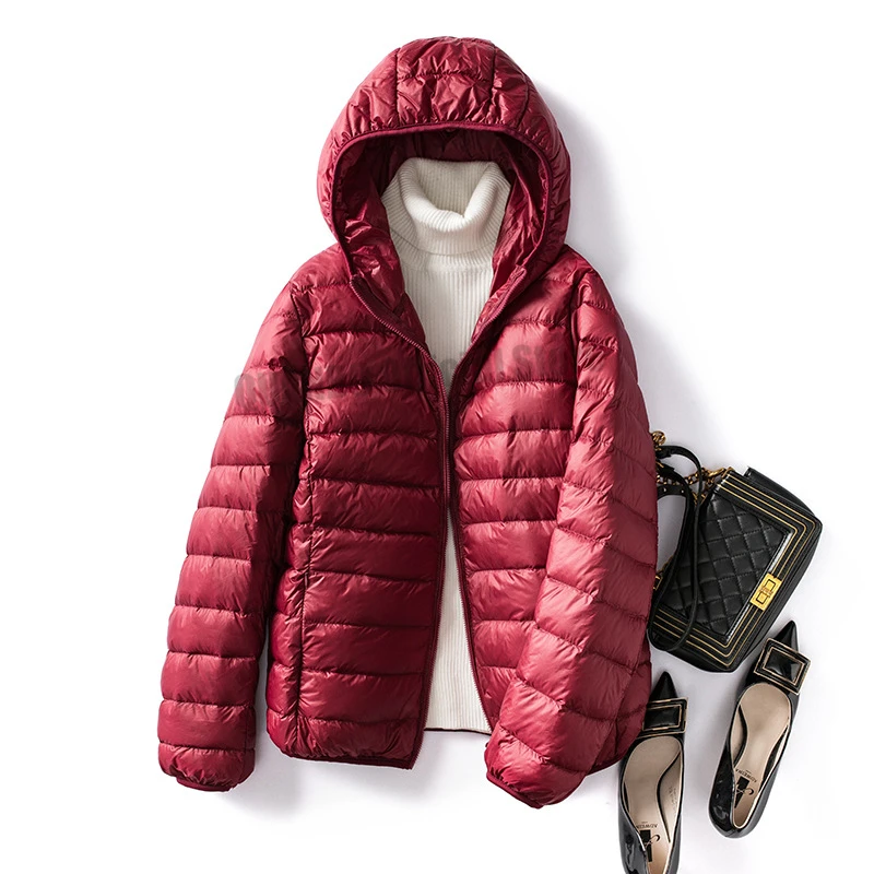 Over Size 5xl 6xl 7xl Women Ultra Lightweight Packable Autumn Winter Warm Jackets 2023 New Arrivals Female Slim Short Down Coat