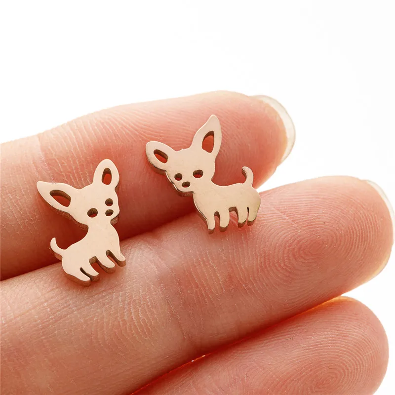 Neu eingetroffen: Chihuahua-Hundeohrringe für Damen – Süße Dackel-Ohrstecker, Tier-Ohrringe, „Ich liebe mein Haustier“-Schmuck, Party-Ohrringe – Detail 9