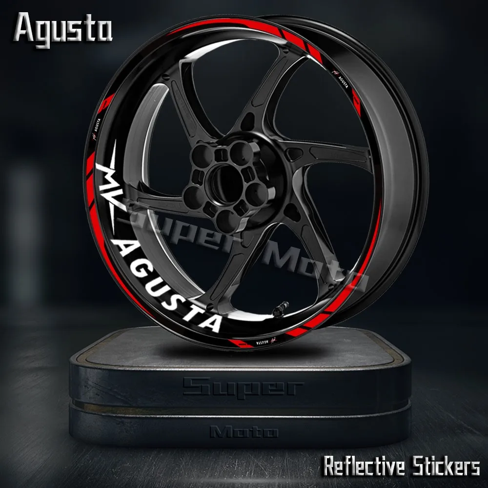 

For MV Agusta Brutale 800 920 990 1000 1090RR F3 675 800 F4RR Rush1000 SV800 Wheel Sticker Rim Decal Hub Stripe Tape Accessories