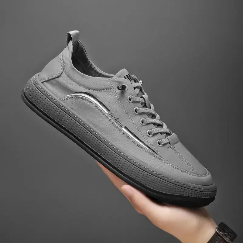 

Sneakers new casual men's shoes Korean version of the fashion canvas shoes a foot pedal soft-soled Forrest Gump Shoes