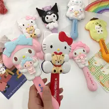 

Hello Kitty Color Bubble Handle Mirror Cute Girl 3D Stereo Portable Makeup Mirror Makeup Mirror