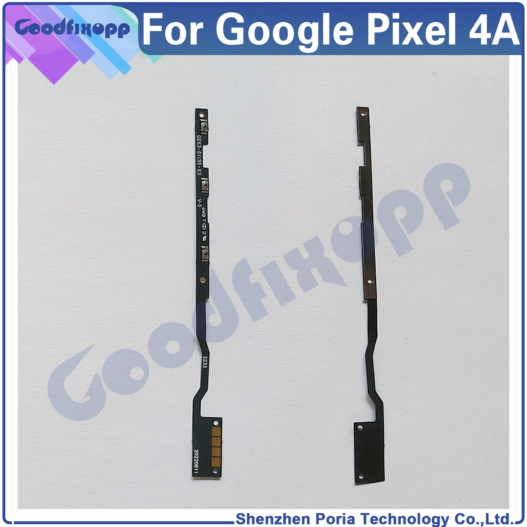

For Google Pixel 4A G025J GA02099 Volume Side Power Button Switch Key Cable Flex ON OFF Cable Replacement