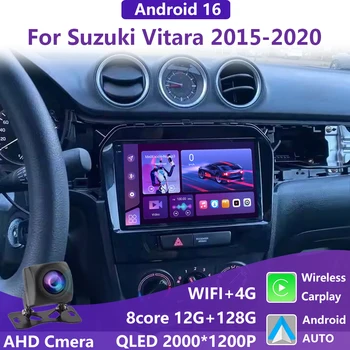 Android 16 inalámbrico Carplay Auto para Suzuki Vitara 4 2017 2018 2019 2020-2022 Radio de coche estéreo Multimedia navegación GPS Player 1