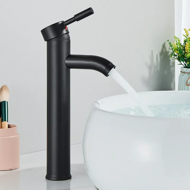 Bathroom Faucet Stainless Steel Basin Faucet Single Hole Tap