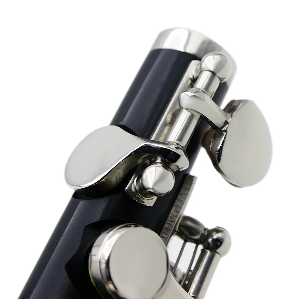 16 Holes C Tone Piccolo E Key Cupronickel Body Woodwind Instrument With Cloth Case Cleaning Cloth piccolo accessories flute instrument wind music instrument