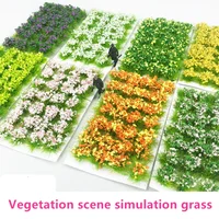 A box1:35 flower Static Grass clusters vegetation scene model material simulation grass petals DIY production Wargaming Terrain 1