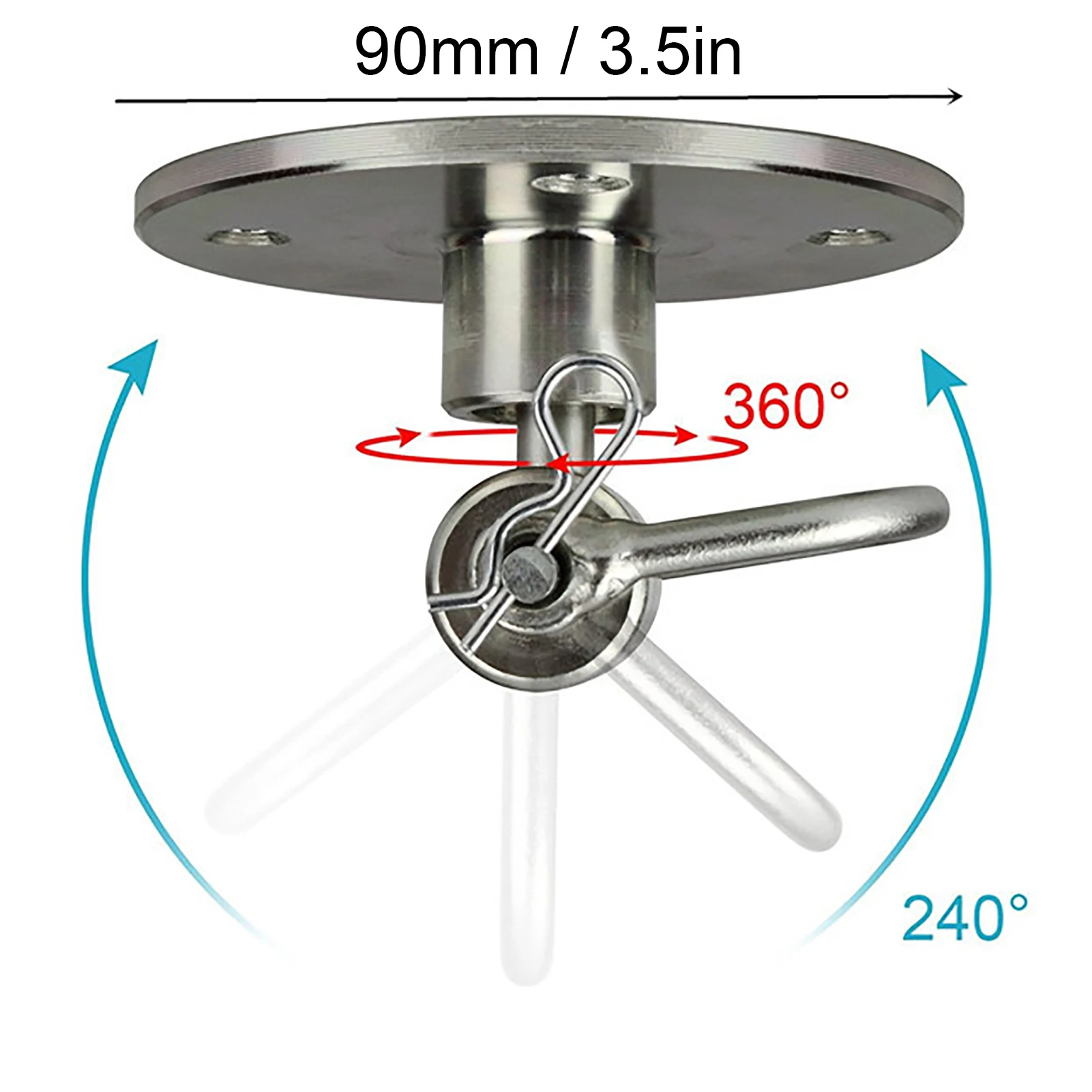 Punching Bag Mount Hanger Wide Compatible  Boxing Bag Mount Bracket Iron Swivel Easy Installation Ceiling for Home 3