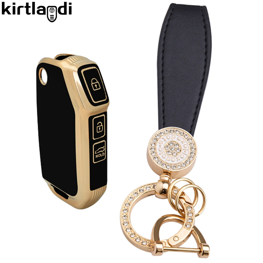 New TPU Car Key Case Cover Fob For KIA Sportage R GT K5 K8 2023 Stinger