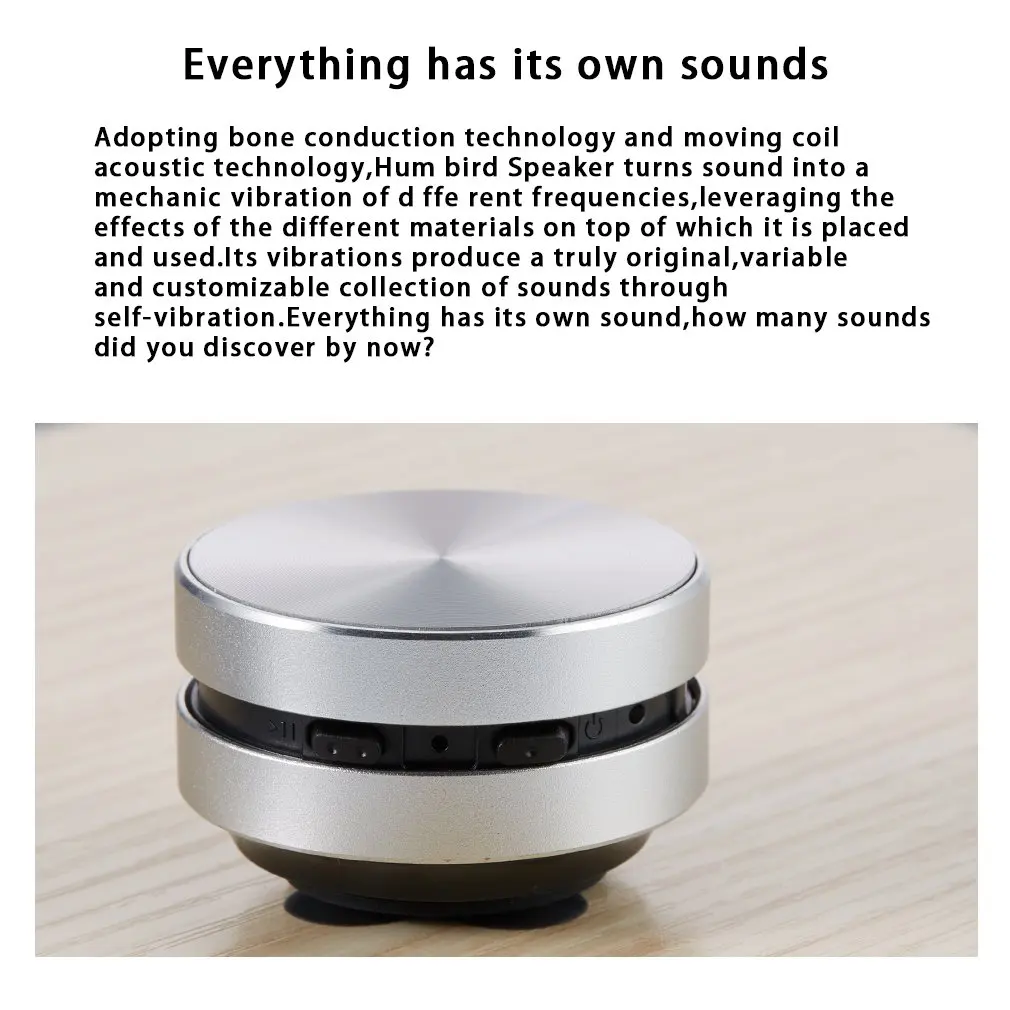 Hummingbird Bluetooth Sound Box Bone Conduction TWS Wireless DuraMobi Creative Portable Speaker