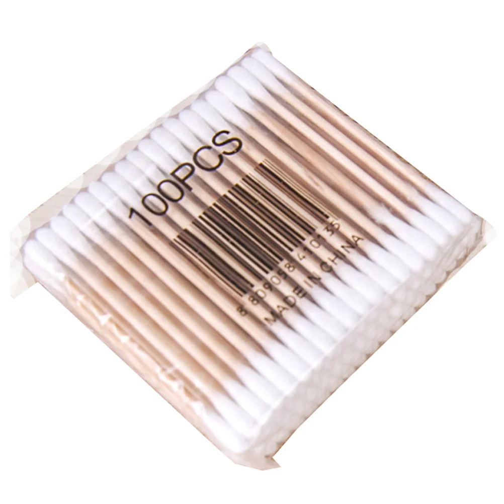 500pcs Cotton Swabs Double Round Tips Cotton Buds Multipurpose Swabs for Makeup Ear Clean Tools White 200pcs cotton swabs double tips multifunction makeup cotton swabs