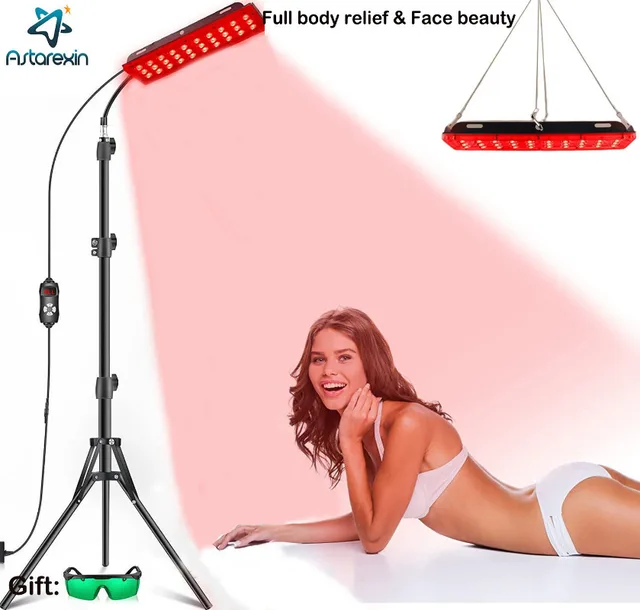 Red Light Therapy Lamp For Full Body Infrared Light  Device Face LED Light Body Pain Stress Relief Daily Skin Care 660nm 850nm 1