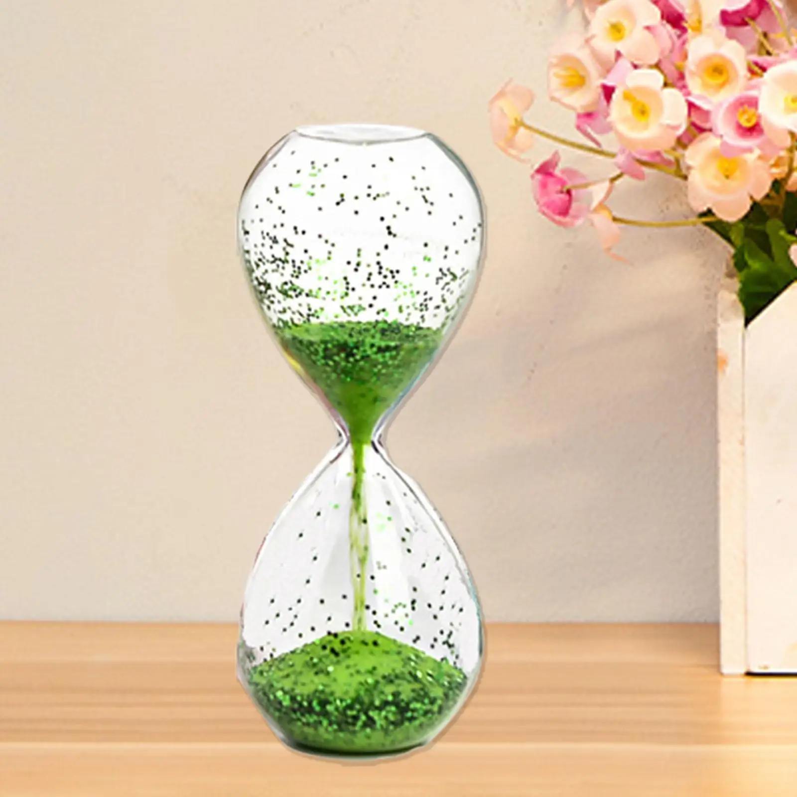 Hourglass Timer Home Decorative Desktop Ornament Glitter Sand Clock for Children Living Room Office Holiday Gift Home Decor