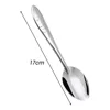 Wholesale Stainless Steel Spoon Silver Long Handle Ice Cream Dessert Watermelon Scoops Silver Soup Spoons Home Kitchen Tableware 6
