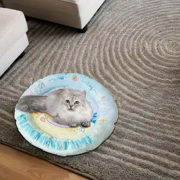Dog Cooling Mat Cute Cartoon Cat Bed Cute Cartoon Pet Gel Cooling Pad Pet Supplies Dog Sleeping Kennel Mat For Indoor Outdoor 4