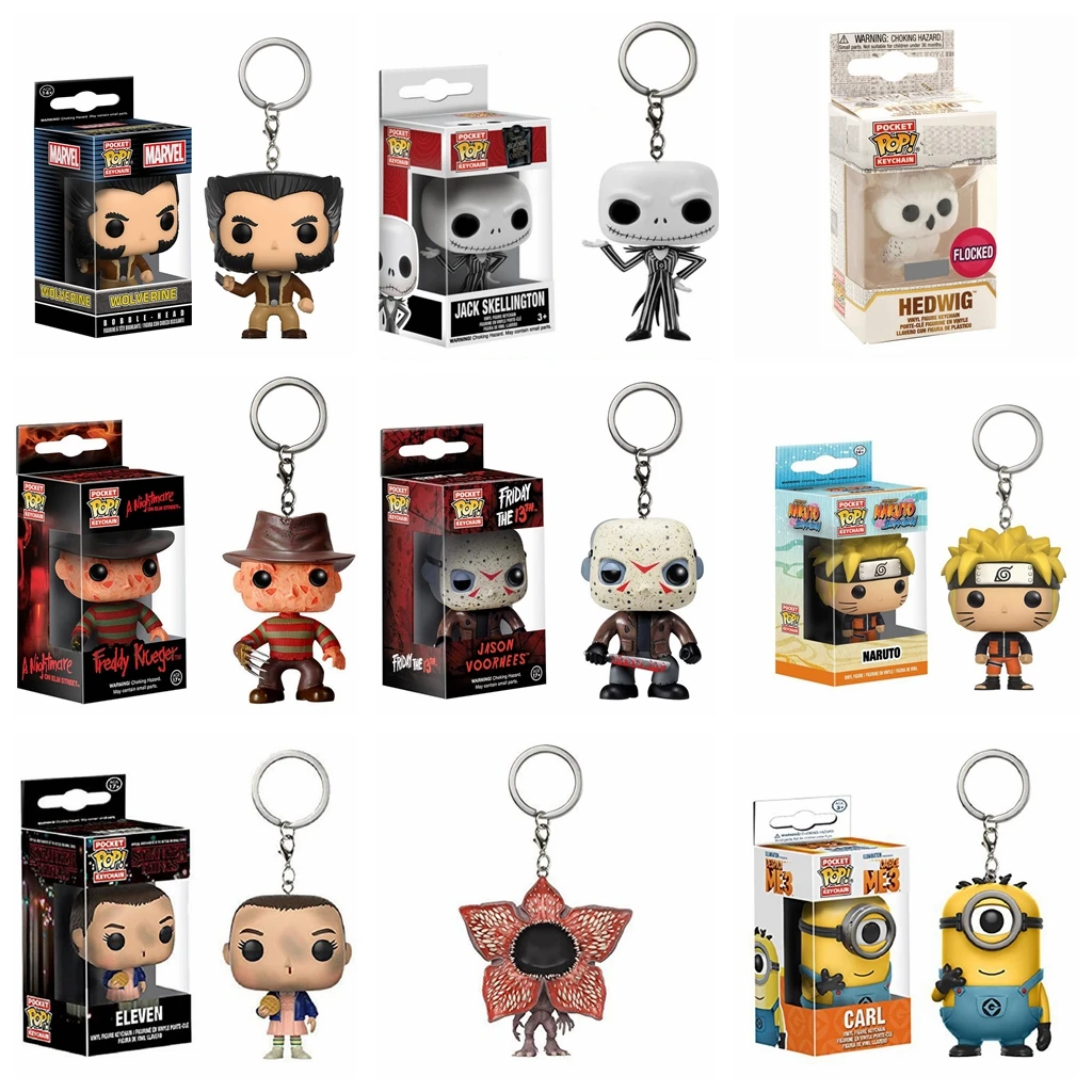 thumbnail image 5 of FUNKO POP Nuevo llavero de Frozen Toy Story Wall-E Minions Dragon Ball Naruto One Piece Figura de acción Juguete Regalos para niños, 5 of 5