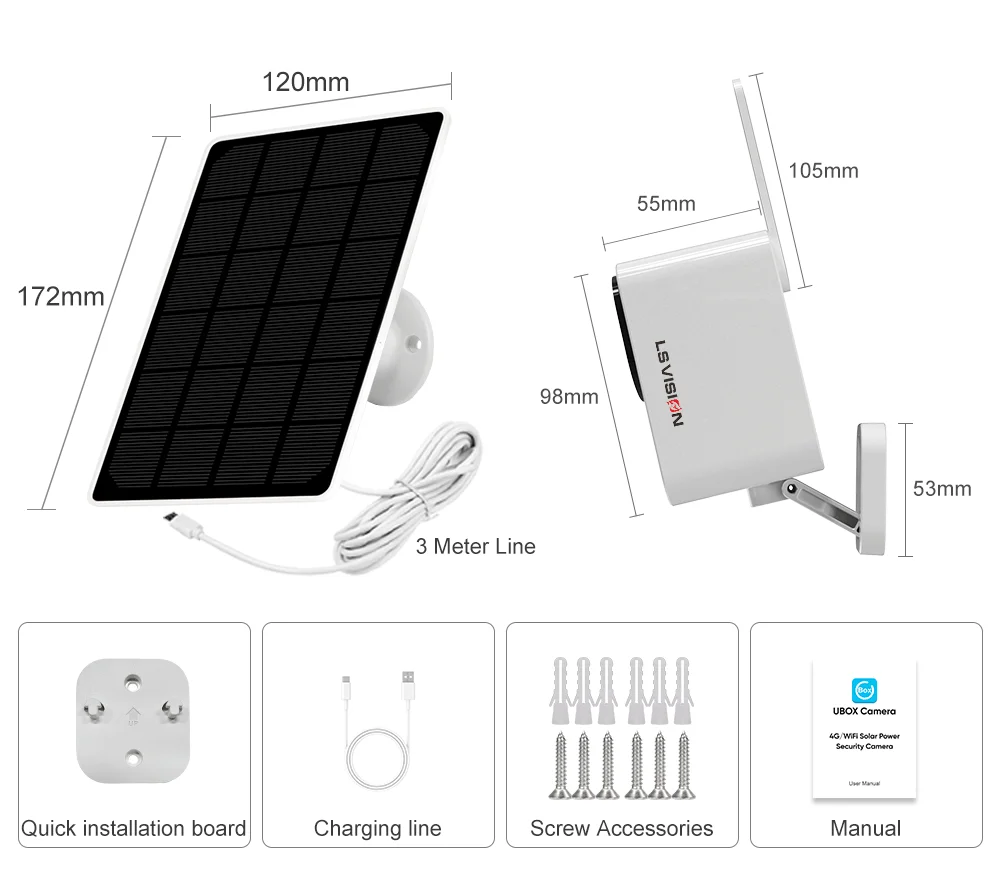 4G/WiFi Solar Security Battery Camera 2K Wireless Outdoor Battery Powered Cam Co