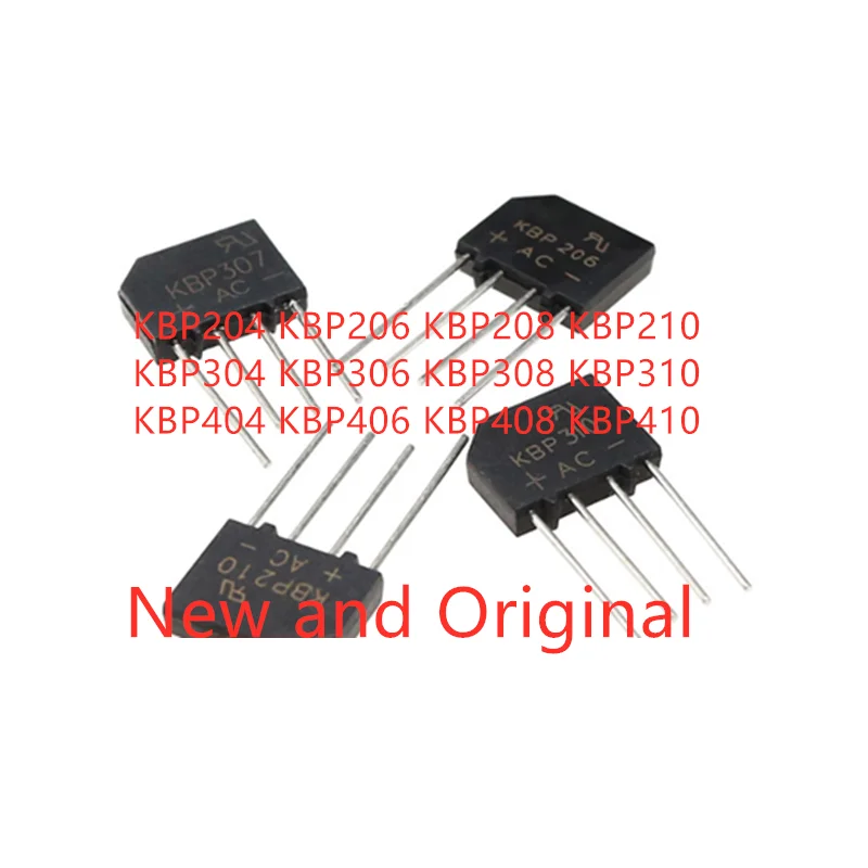 KBP204 KBP206 KBP208 KBP210 KBP304 KBP306 KBP308 KBP310 KBP404 KBP406 KBP408 KBP410 5PCS