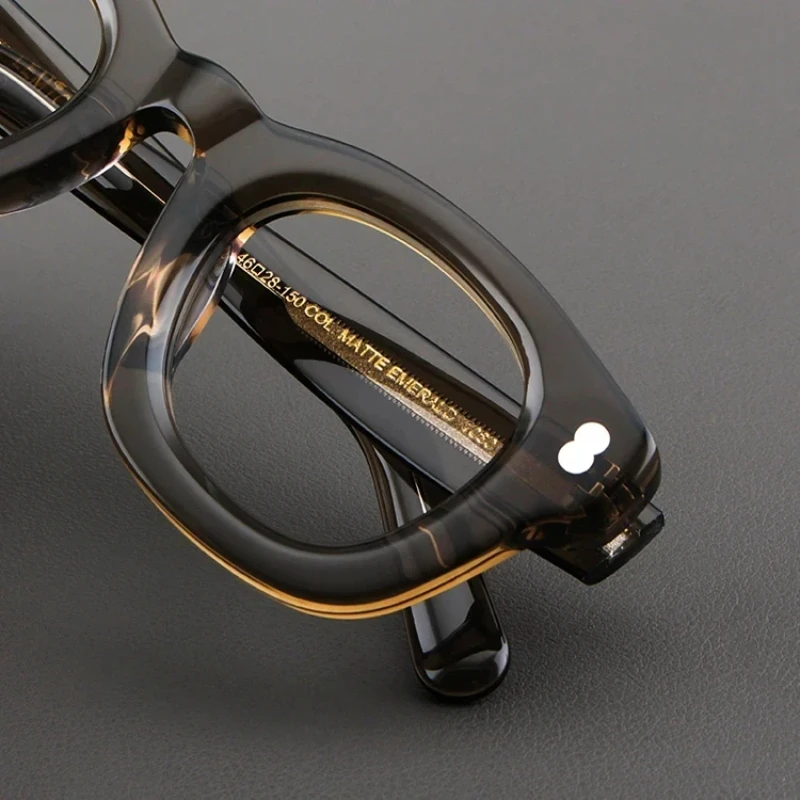 2024 muži brýle formulovat móda hustý acetát čtverec výtvarník značka krátkozrakost brýle ruční optika ženy předpis dioptrické brýle