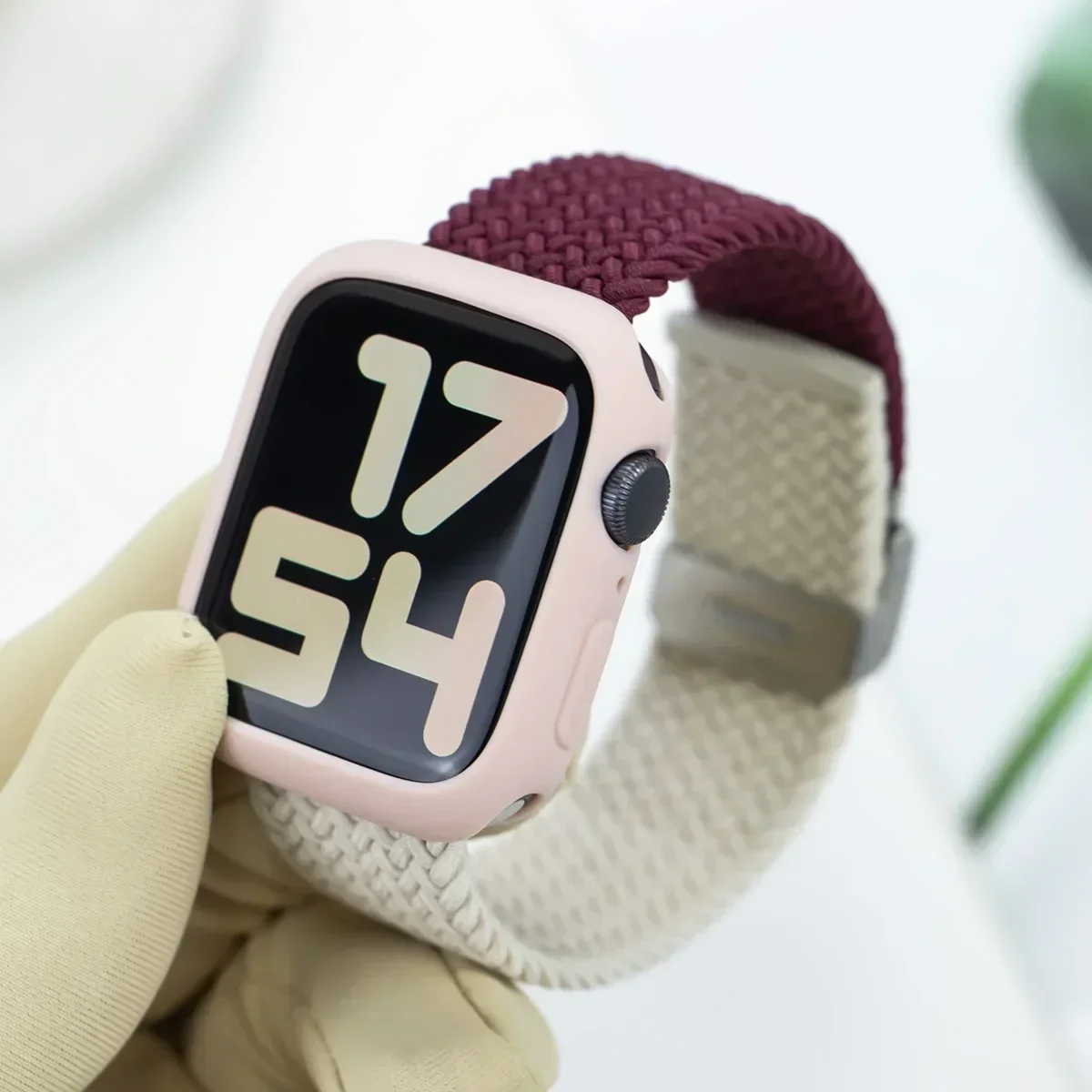 Candy Case and Strap Set for Apple Watch - Nylon/Silicone Correa Strap