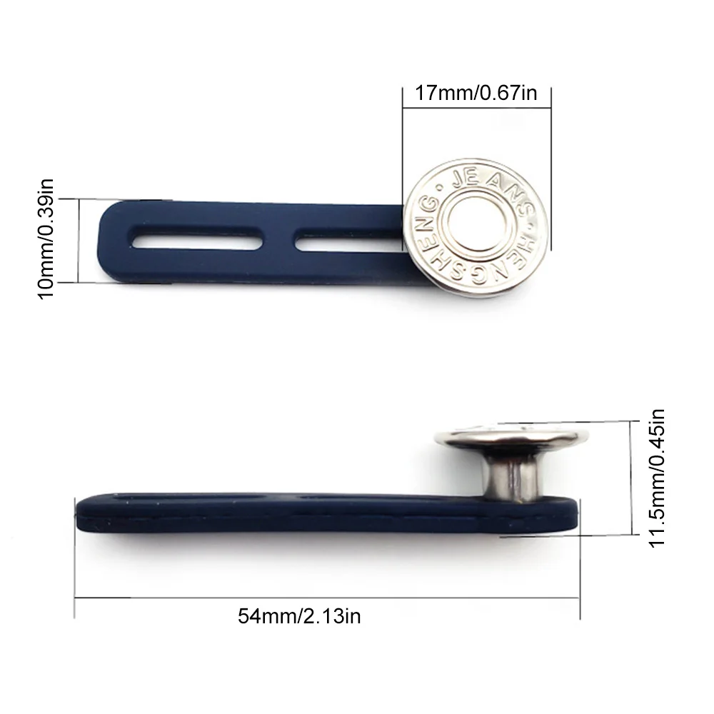 Metal Button Extender For Pants Jeans Free Sewing Adjustable Retractable  Waist Extenders Button Waistband Expander - AliExpress