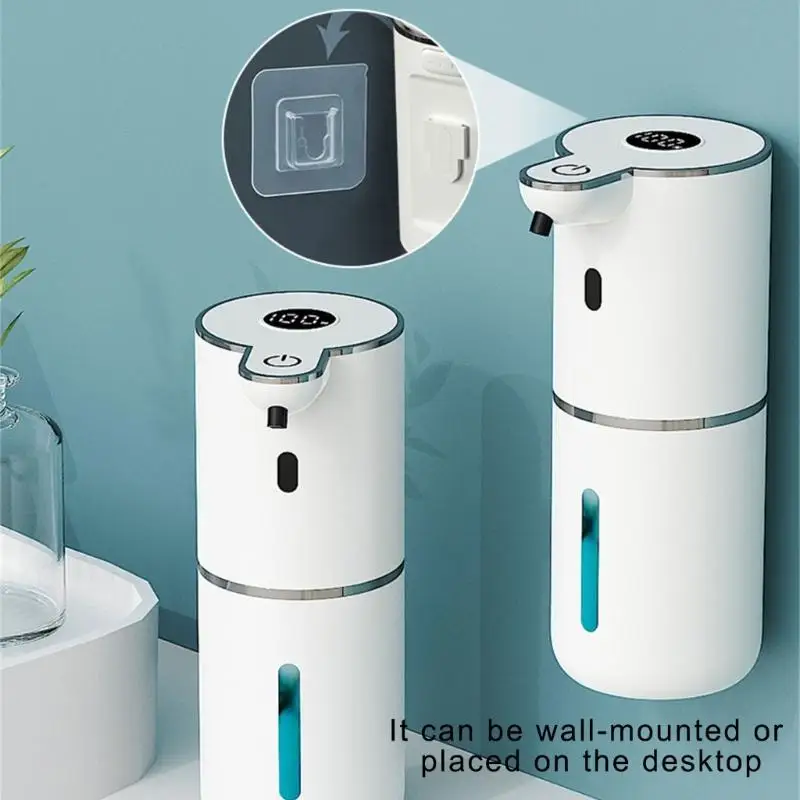 Battery display Electric Soap Dispenser 380ml USB Rechargeable 4 Gears Bubbling Duration Sensor Auto-Sensing For Kitchen