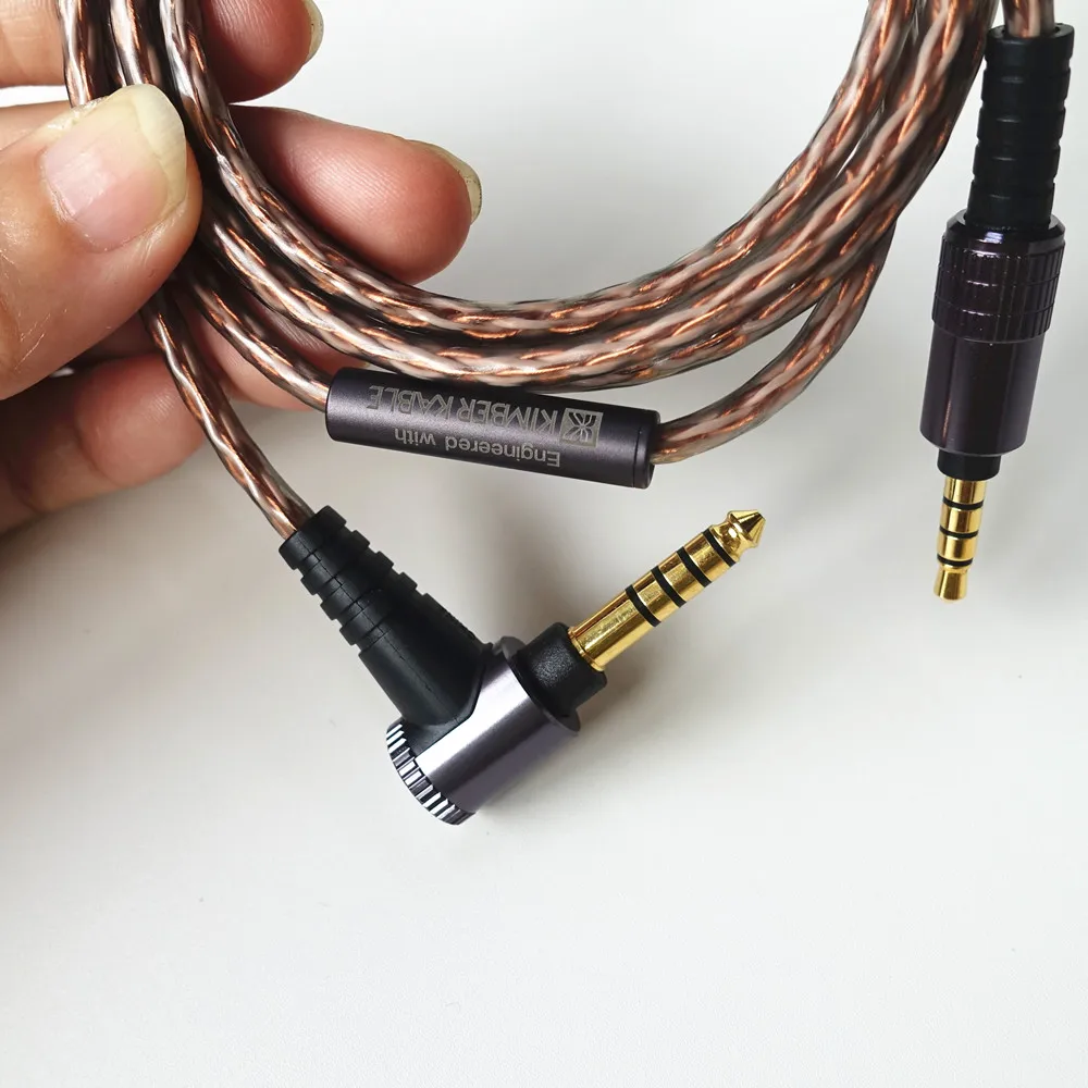 Original MUC-S12SB1 Headphone Upgrade Cables AUX Audio 8 Core 3.5 Jack to  4.4mm Balanced Plug Connection Cable For MDR - MV1 1A