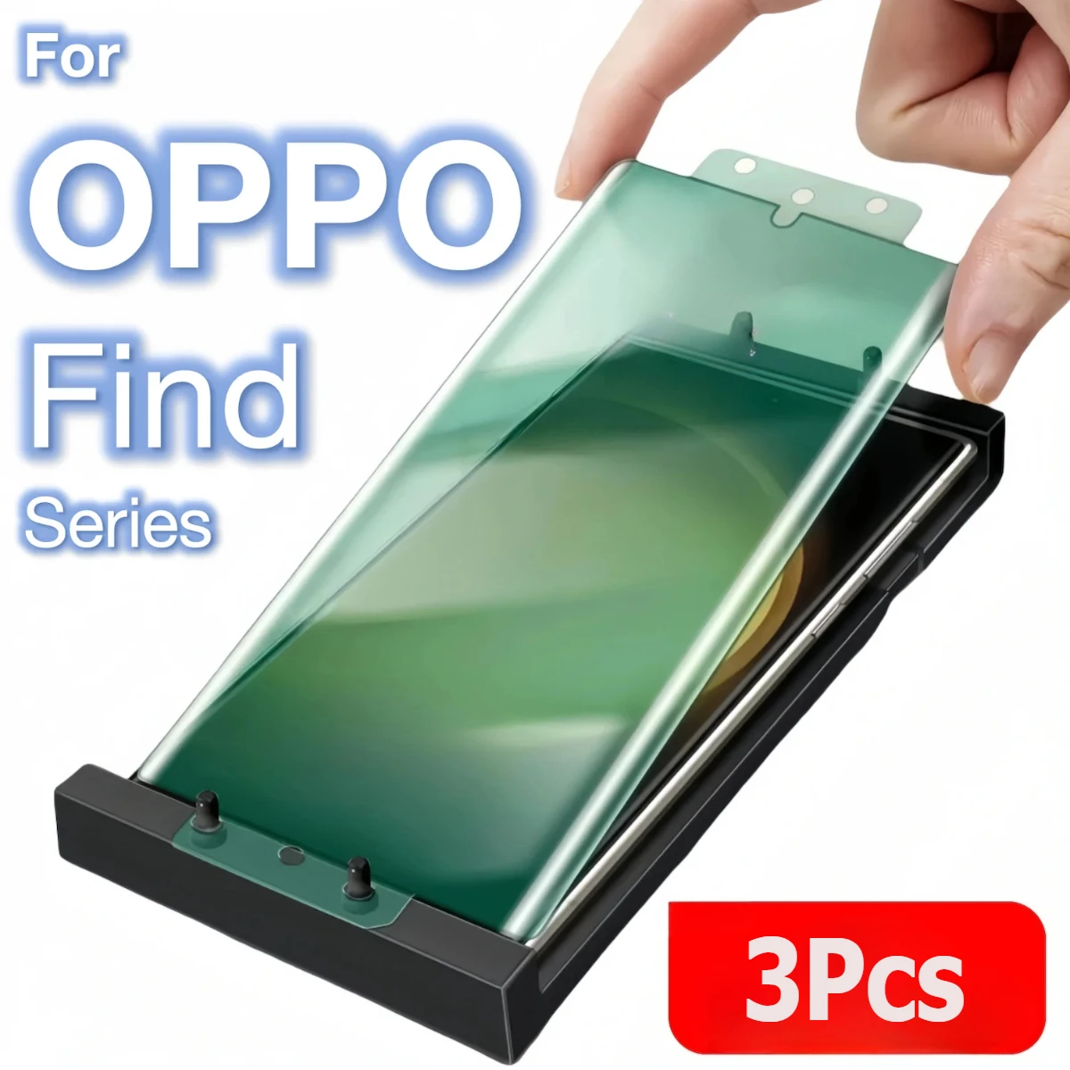 3-Piece Ceramic Screen Protector Set with Installation Kit - Durable and Not Tempered Glass