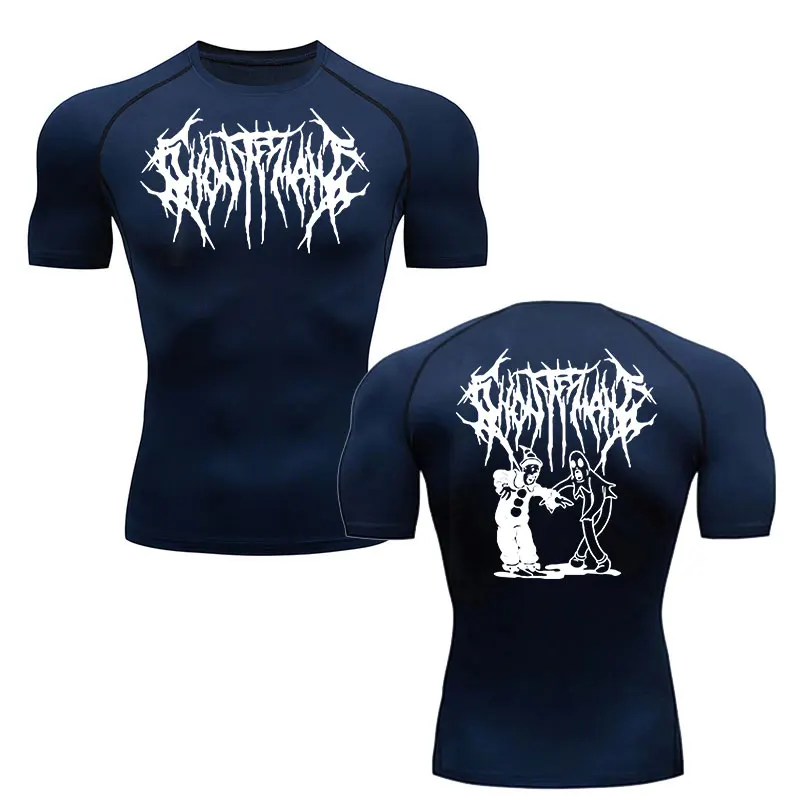 Herren Kompressionsshirt Kurzarm - Atmungsaktiv & Schnell Trocknend Für Sport & Fitness